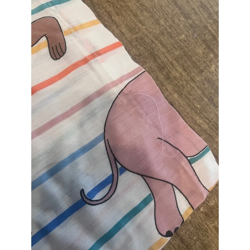 Vintage Dan River Criterion ABCs Zoo‎ Animals Kids Pillowcase 80s Nursery 20x29